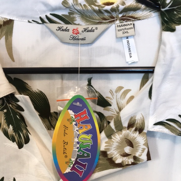 Hula Hula Hawaii Men’s Batik Shirt Size 3X - Picture 3 of 6